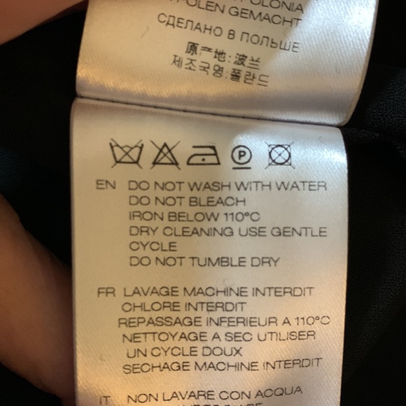 IRO Callagan Asymmetrical Ruffle Silk Mini Dress NWT Size 34, Polka dots - Picture 10 of 10